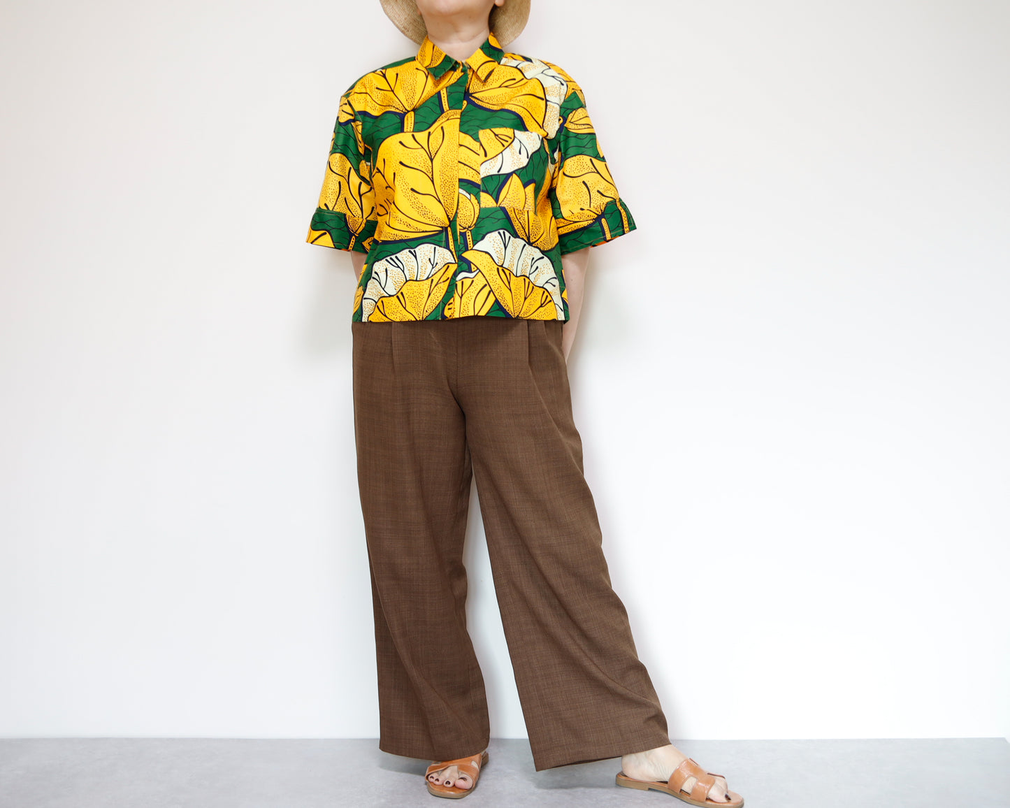 <T40J-001> AFRICAN PRINT Shirt