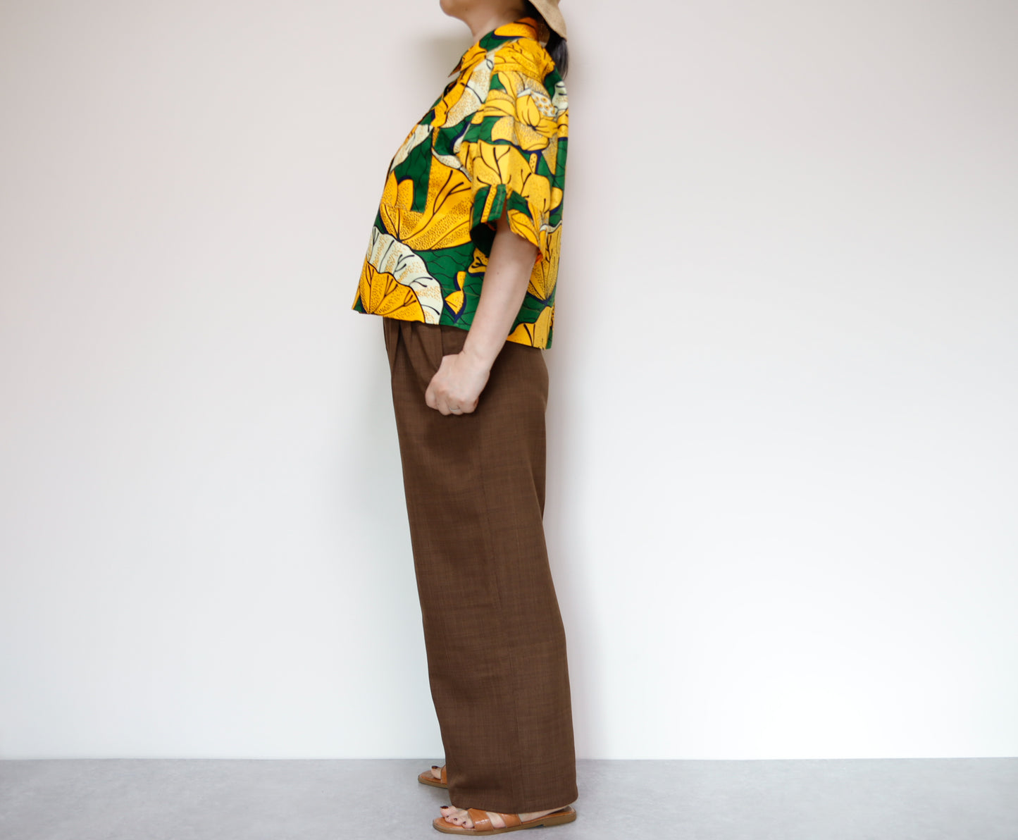 <T40J-001> AFRICAN PRINT Shirt