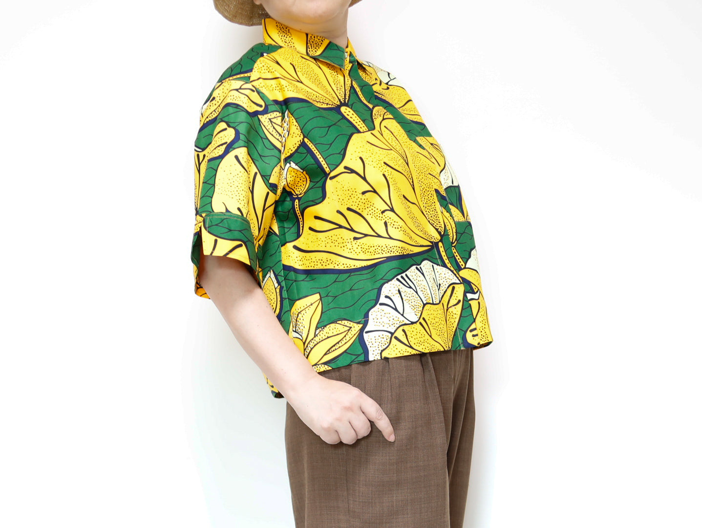 <T40J-001> AFRICAN PRINT Shirt