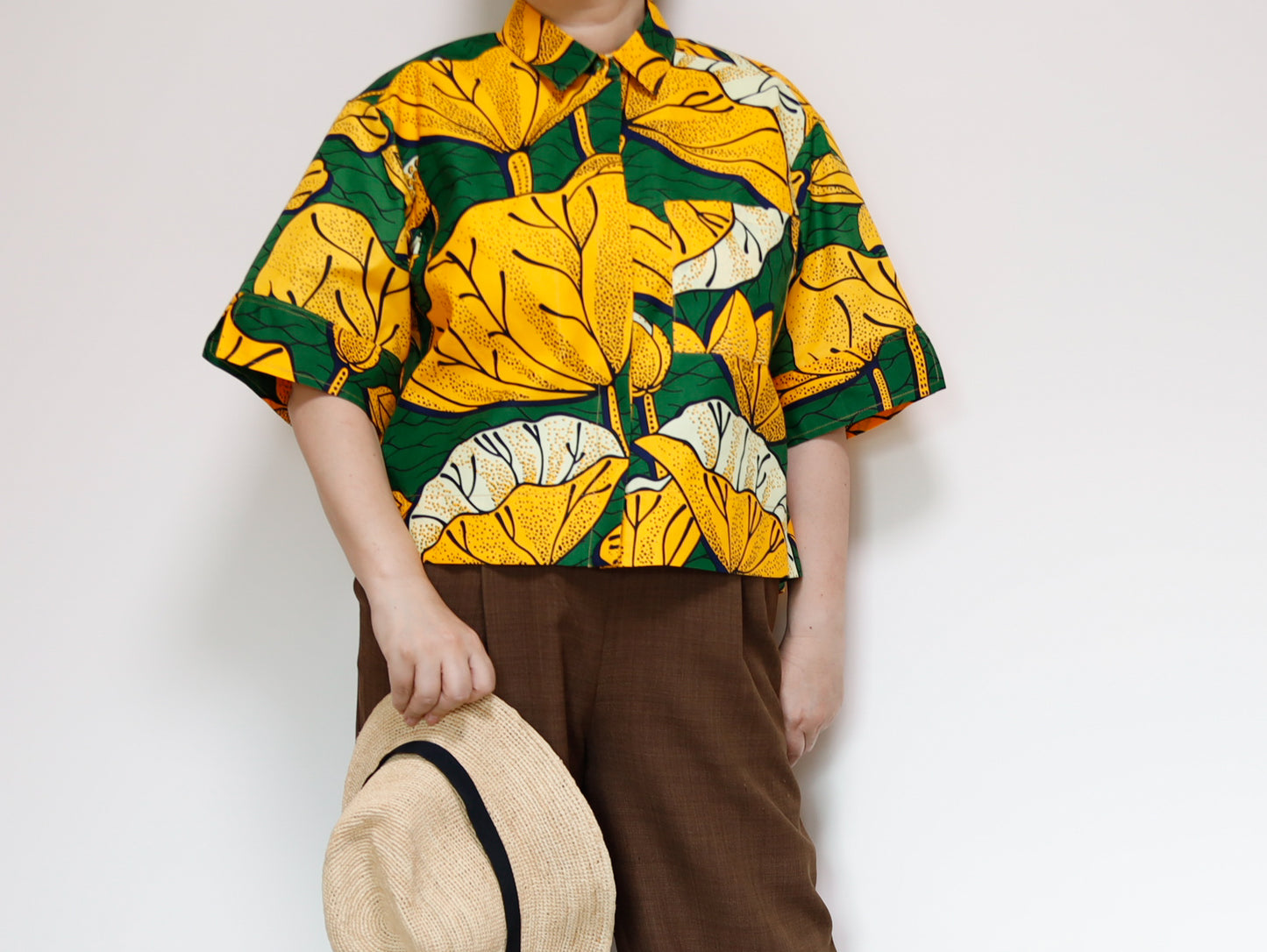 <T40J-001> AFRICAN PRINT Shirt
