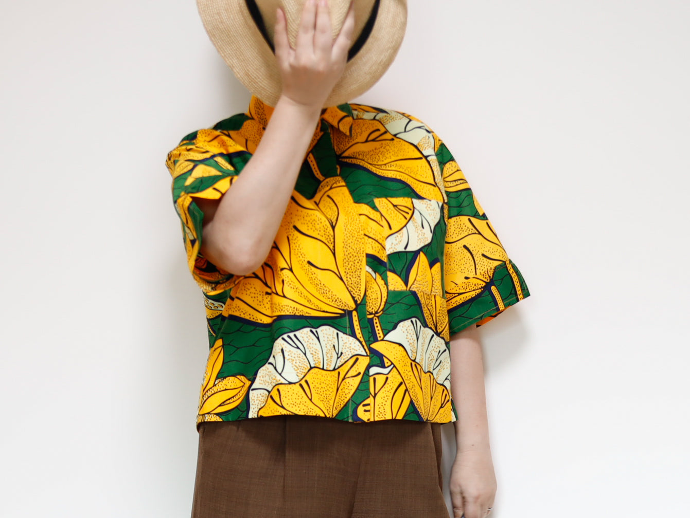 <T40J-001> AFRICAN PRINT Shirt