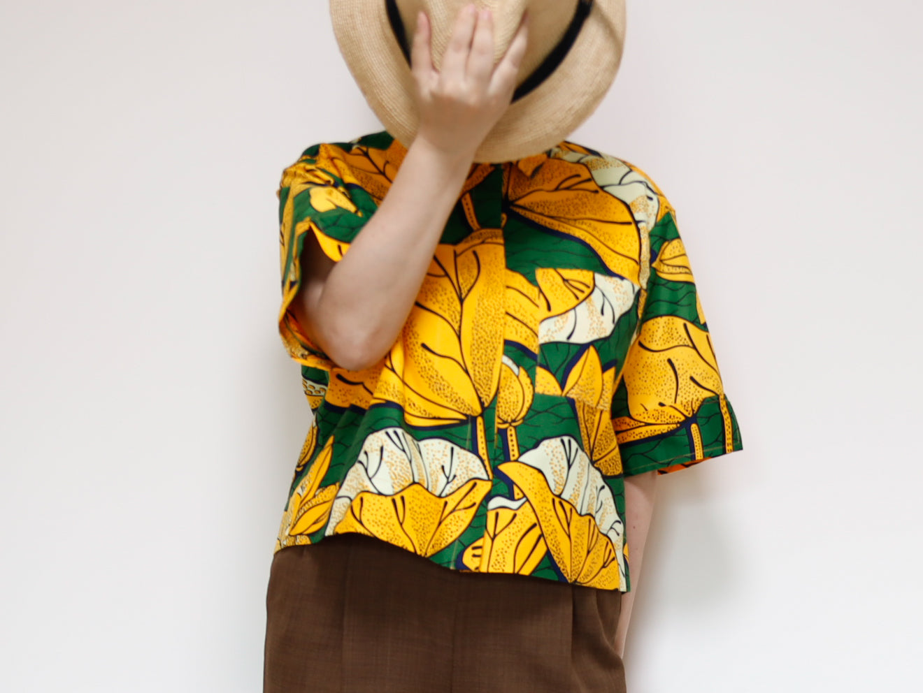 <T40J-001> AFRICAN PRINT Shirt