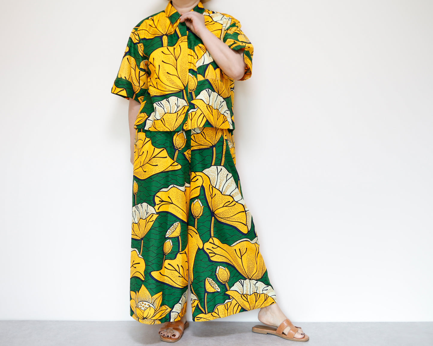 <T40J-001> AFRICAN PRINT Shirt