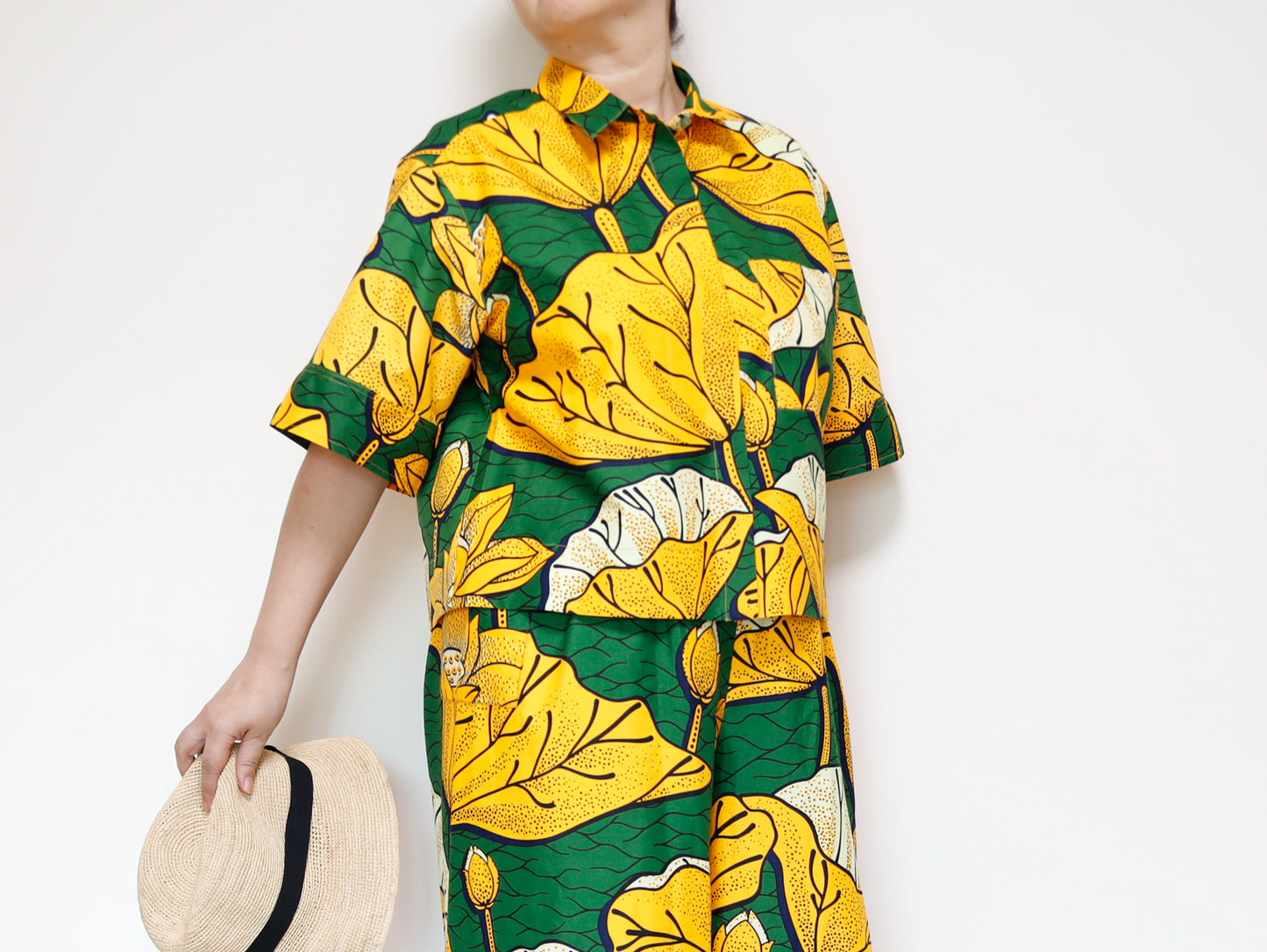 <T40J-001> AFRICAN PRINT Shirt