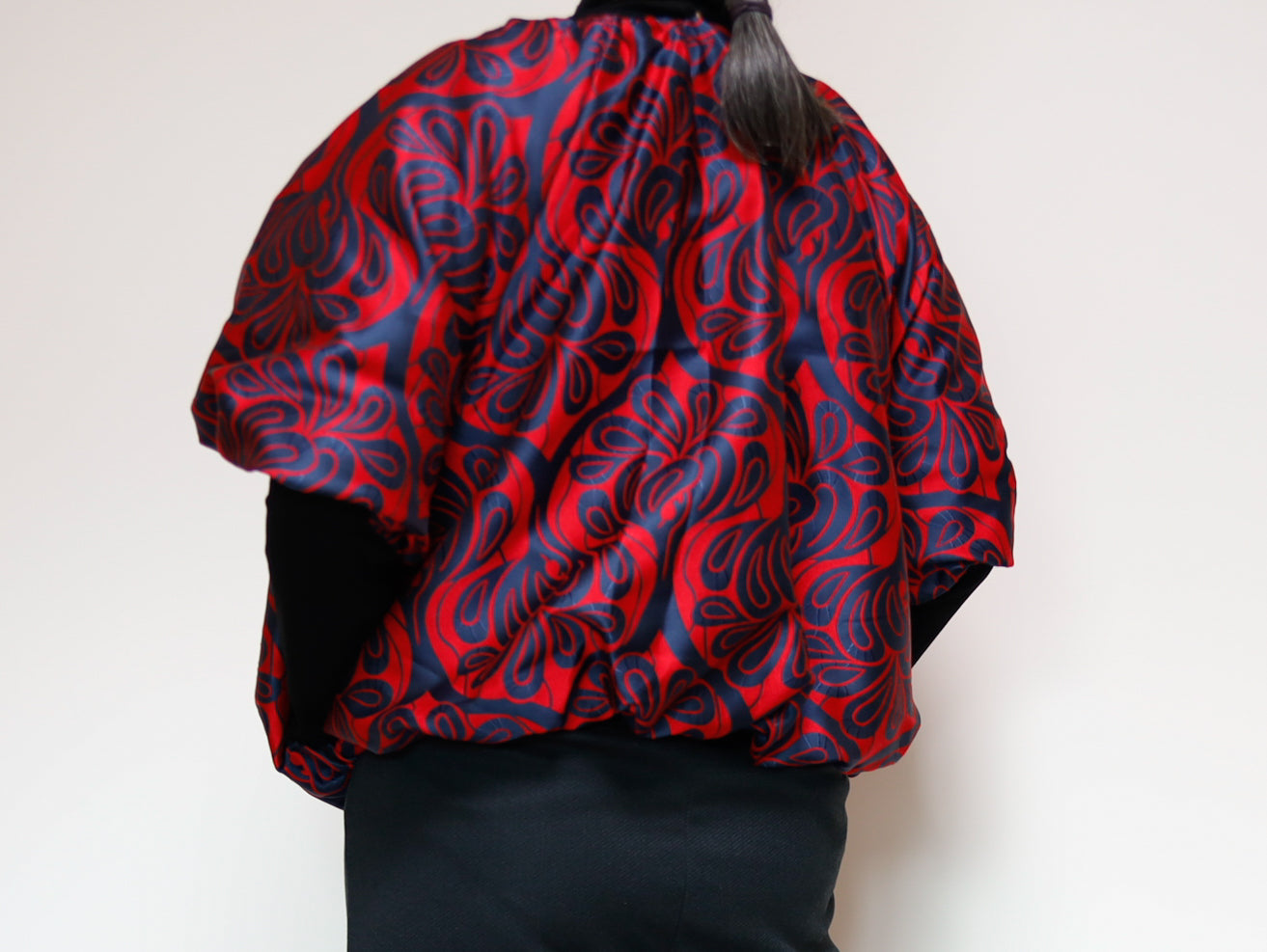 <J18C>  BALLOON Jacket -COVENT GARDEN RED