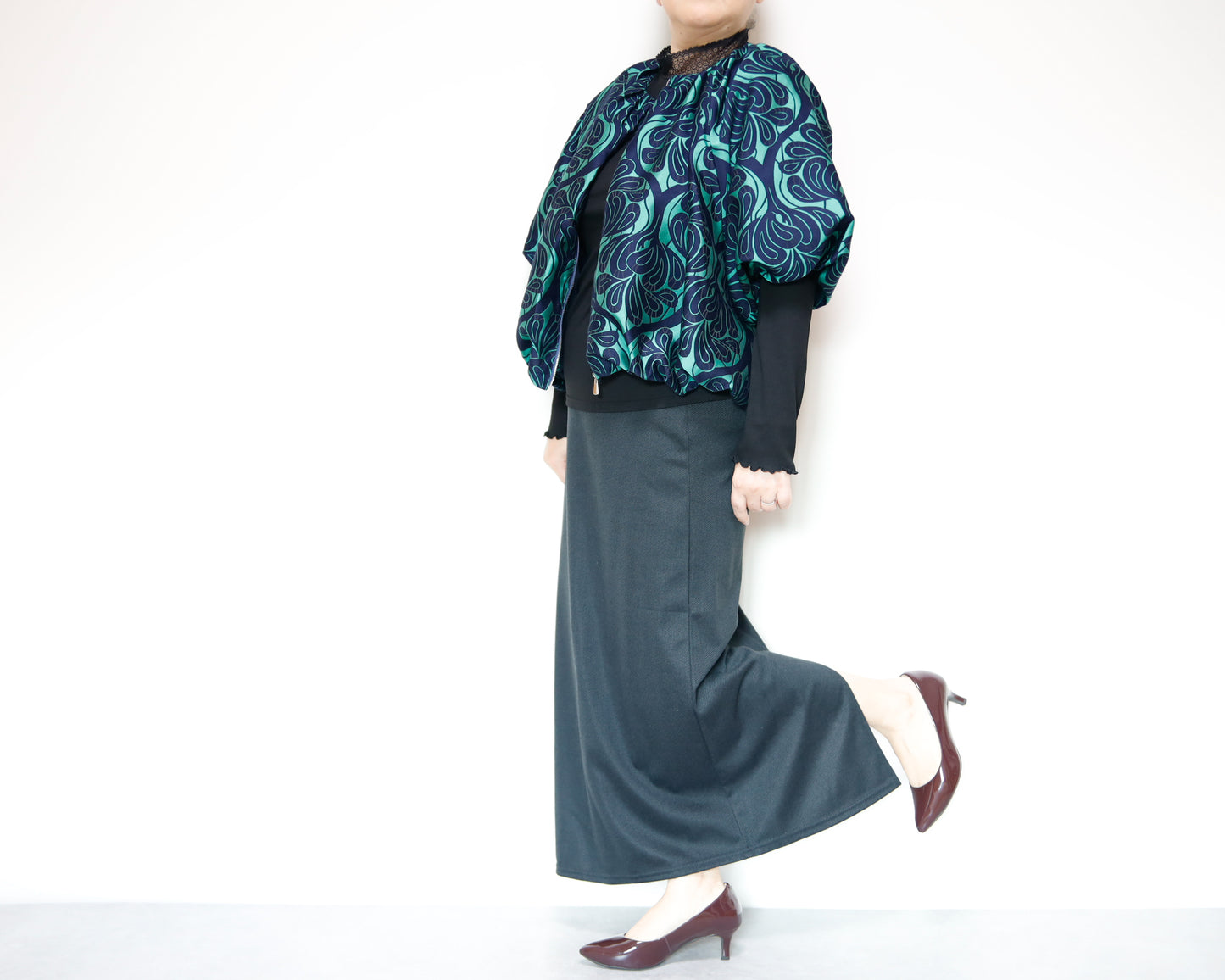 <J18V>  BALLOON Jacket -COVENT GARDEN green