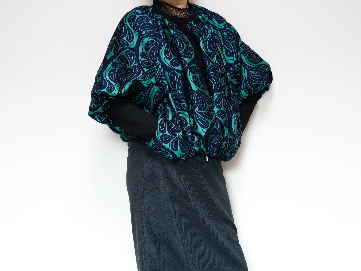 <J18V>  BALLOON Jacket -COVENT GARDEN green