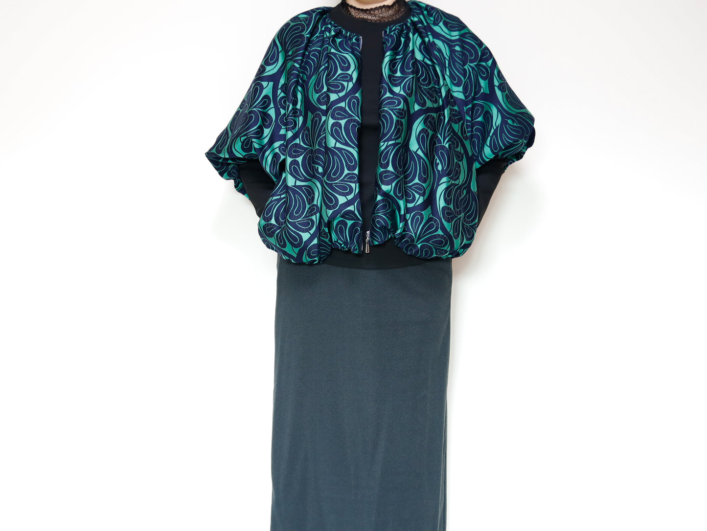 <J18V>  BALLOON Jacket -COVENT GARDEN green