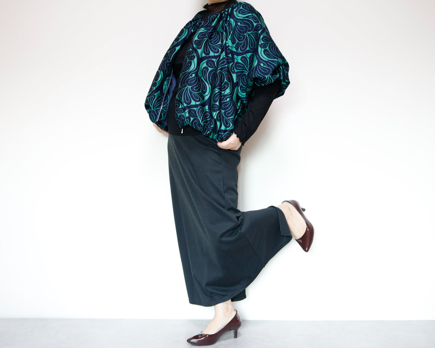 <J18V>  BALLOON Jacket -COVENT GARDEN green