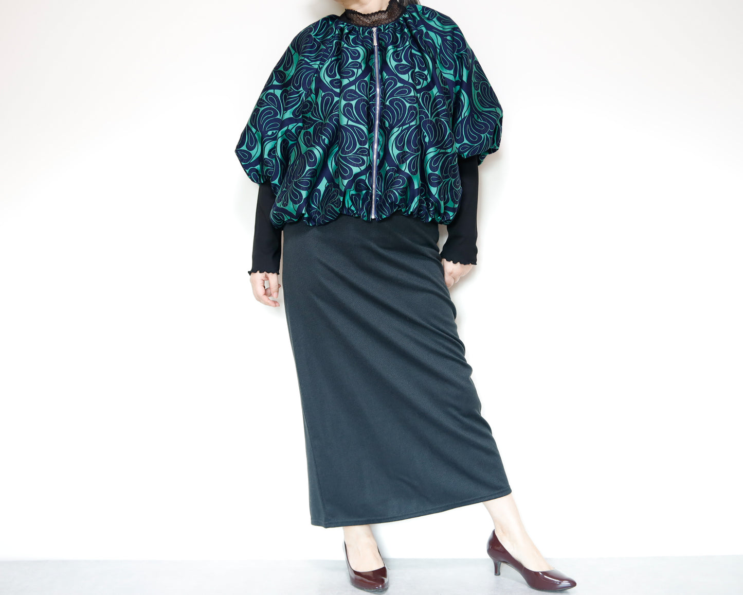 <J18V>  BALLOON Jacket -COVENT GARDEN green