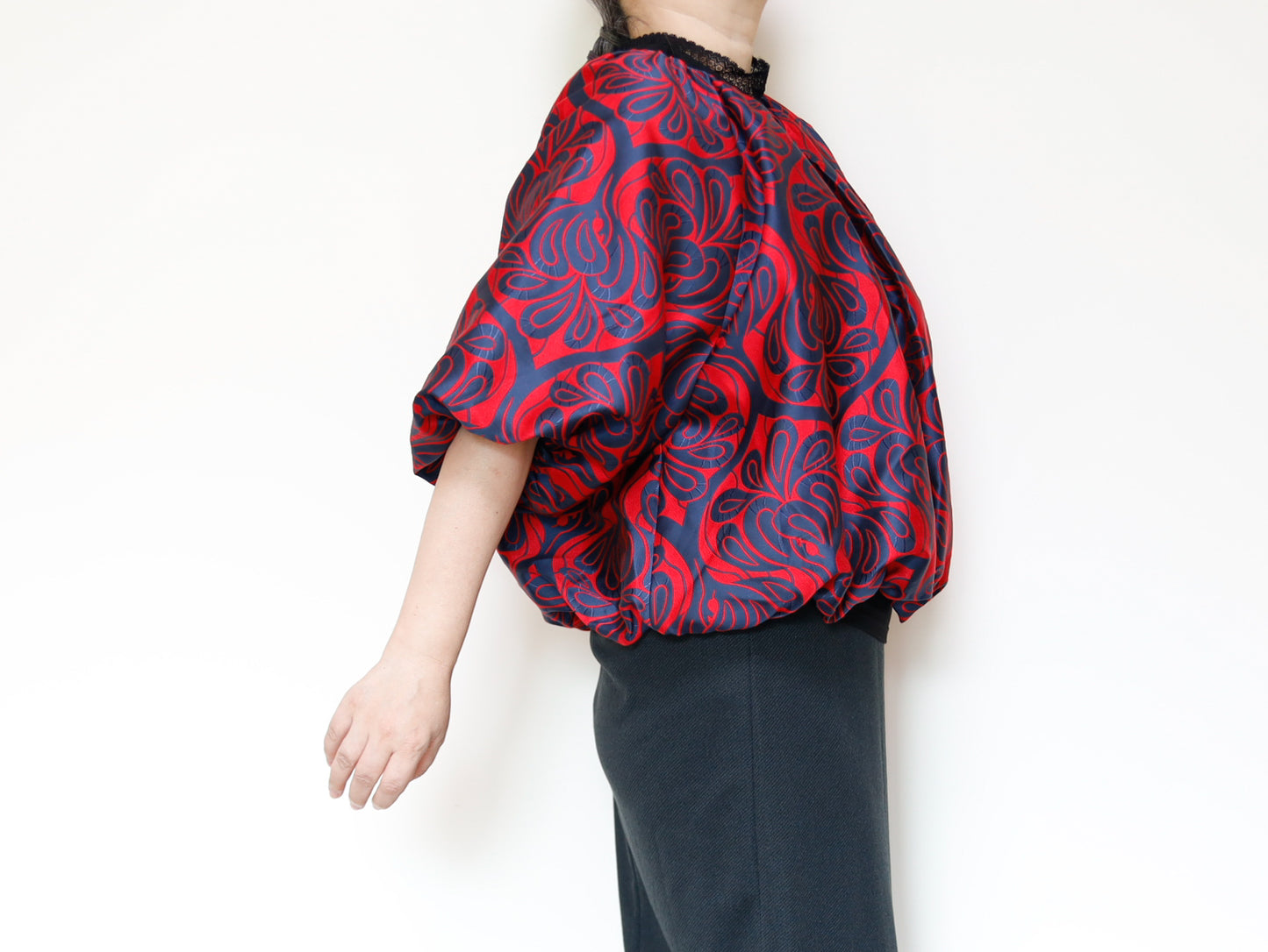 <J18C>  BALLOON Jacket -COVENT GARDEN RED