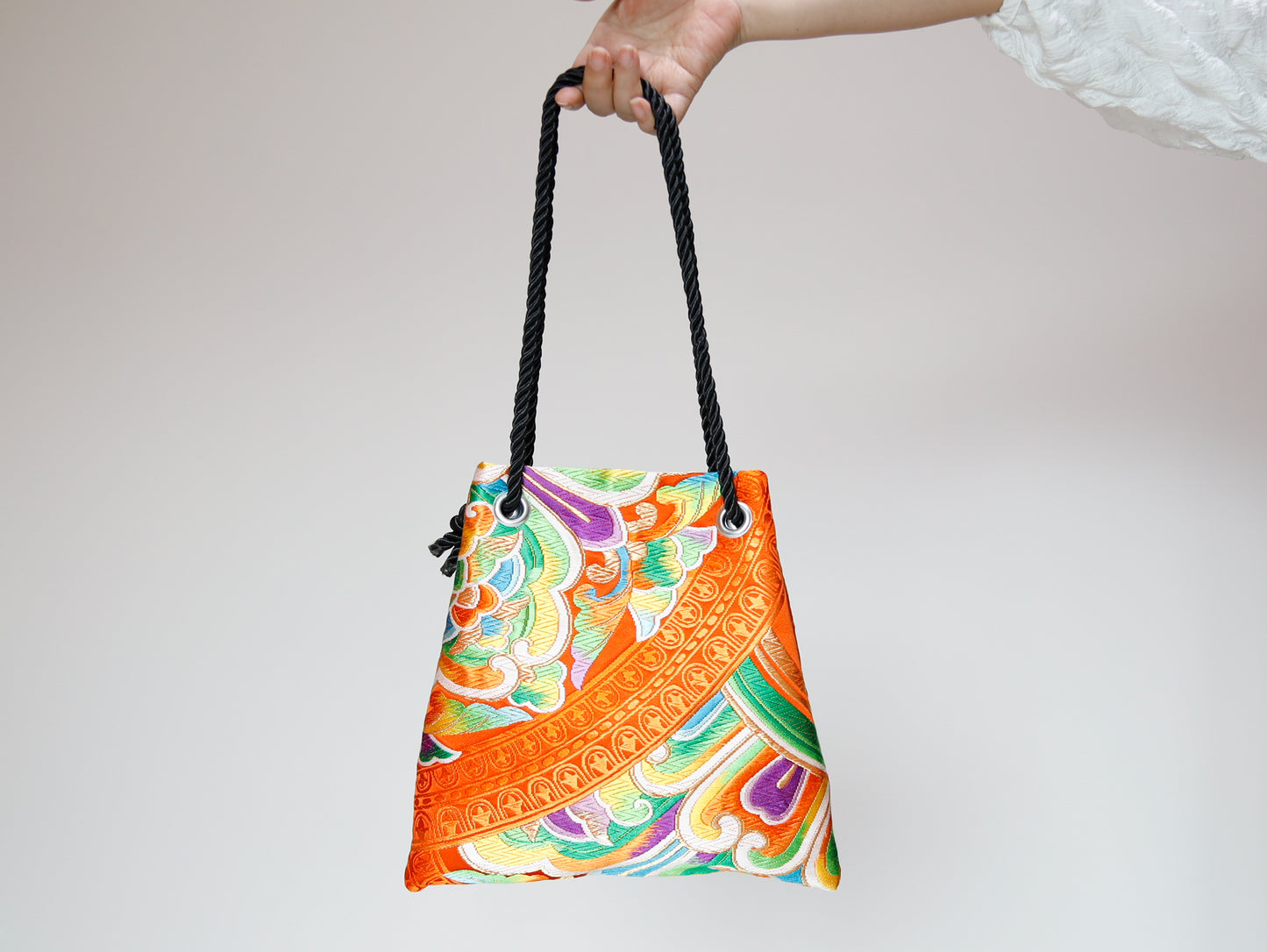 <B06K-029>  FUJIYAMA Bag  -KIMONO ORANGE