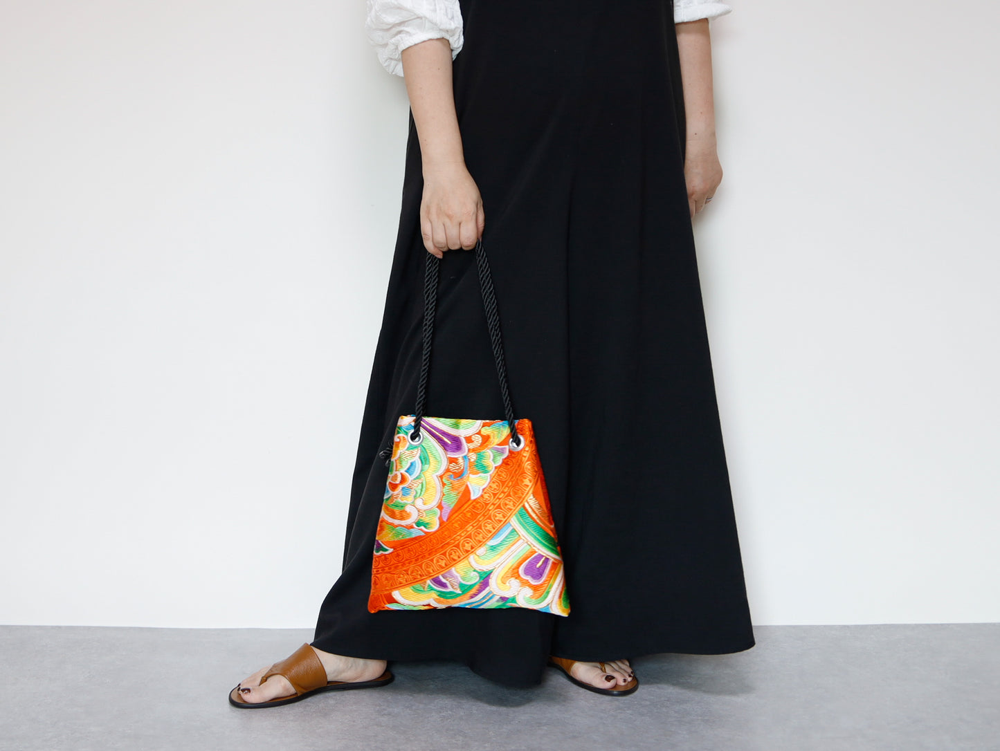 <B06K-029>  FUJIYAMA Bag  -KIMONO ORANGE