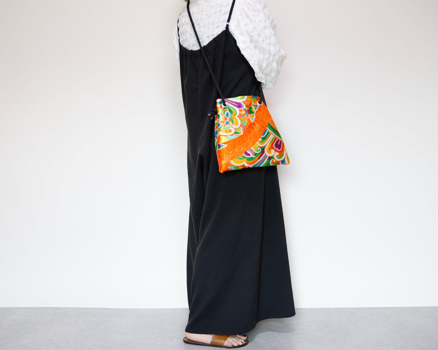 <B06K-029>  FUJIYAMA Bag  -KIMONO ORANGE