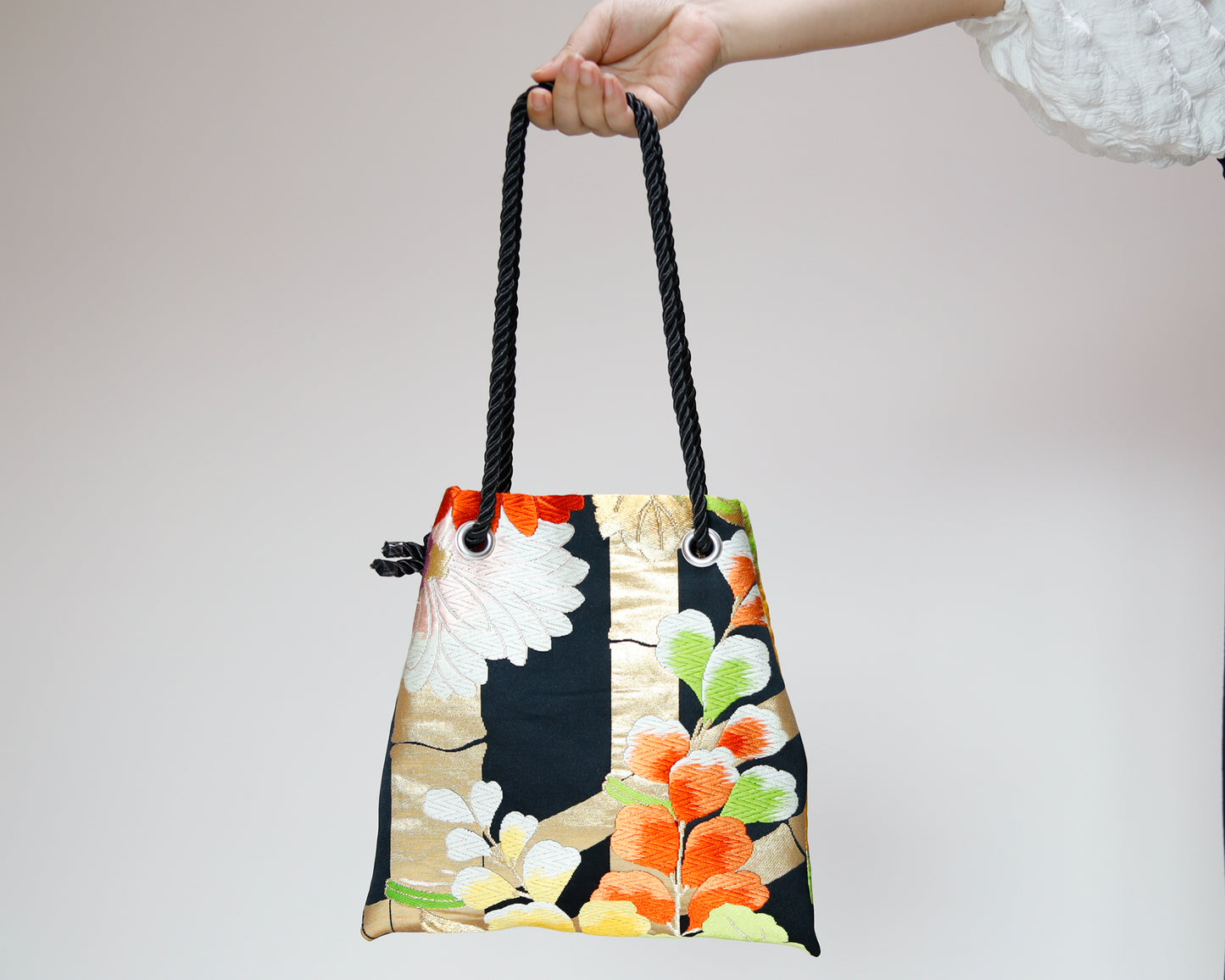 <B06K-031>  FUJIYAMA Bag  -KIMONO BLACK