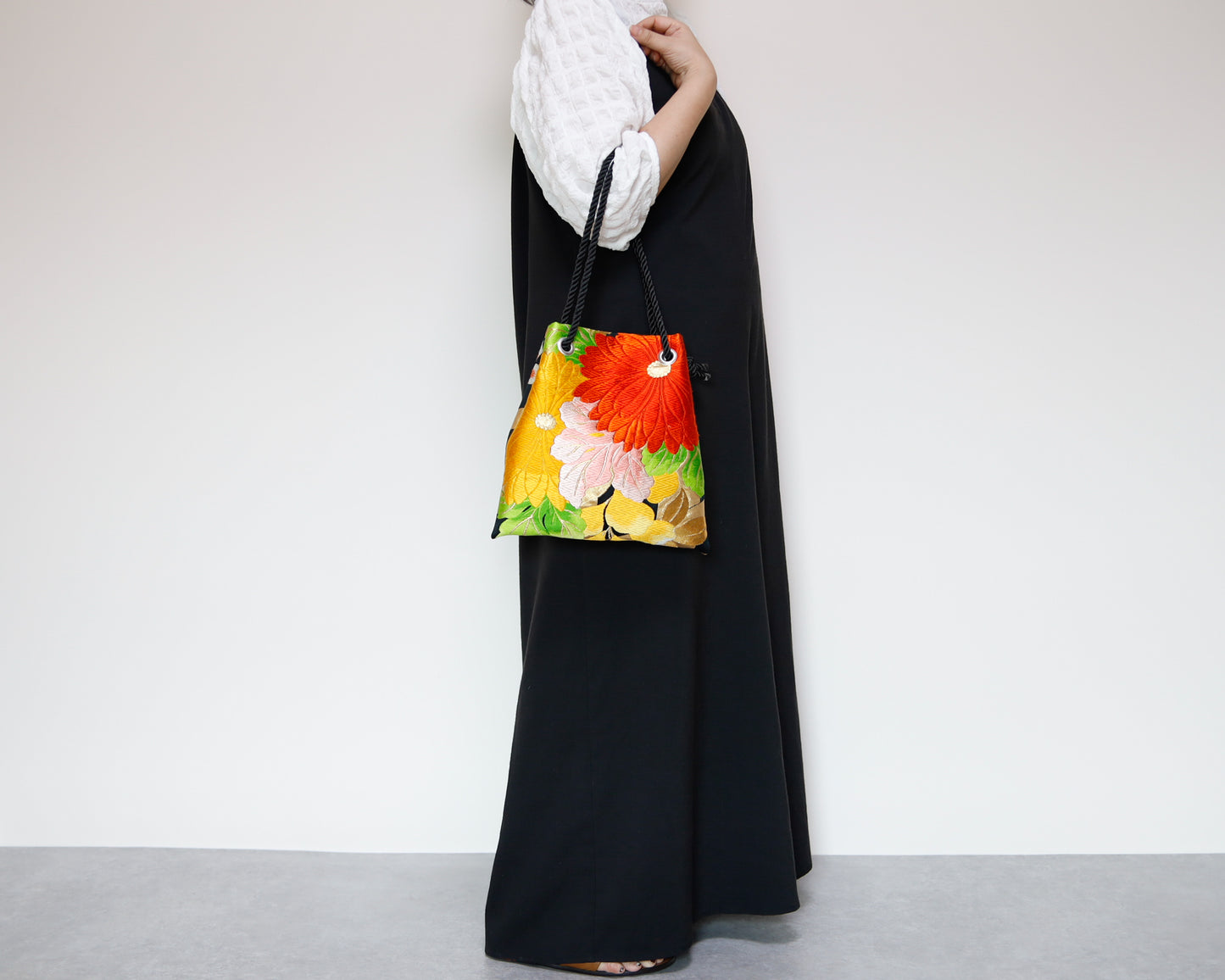 <B06K-031>  FUJIYAMA Bag  -KIMONO BLACK