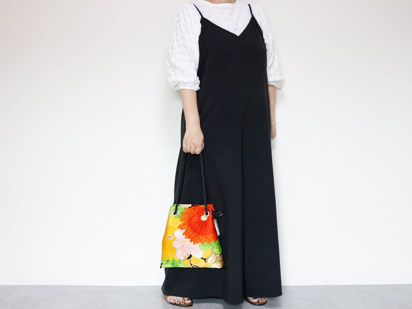 <B06K-031>  FUJIYAMA Bag  -KIMONO BLACK