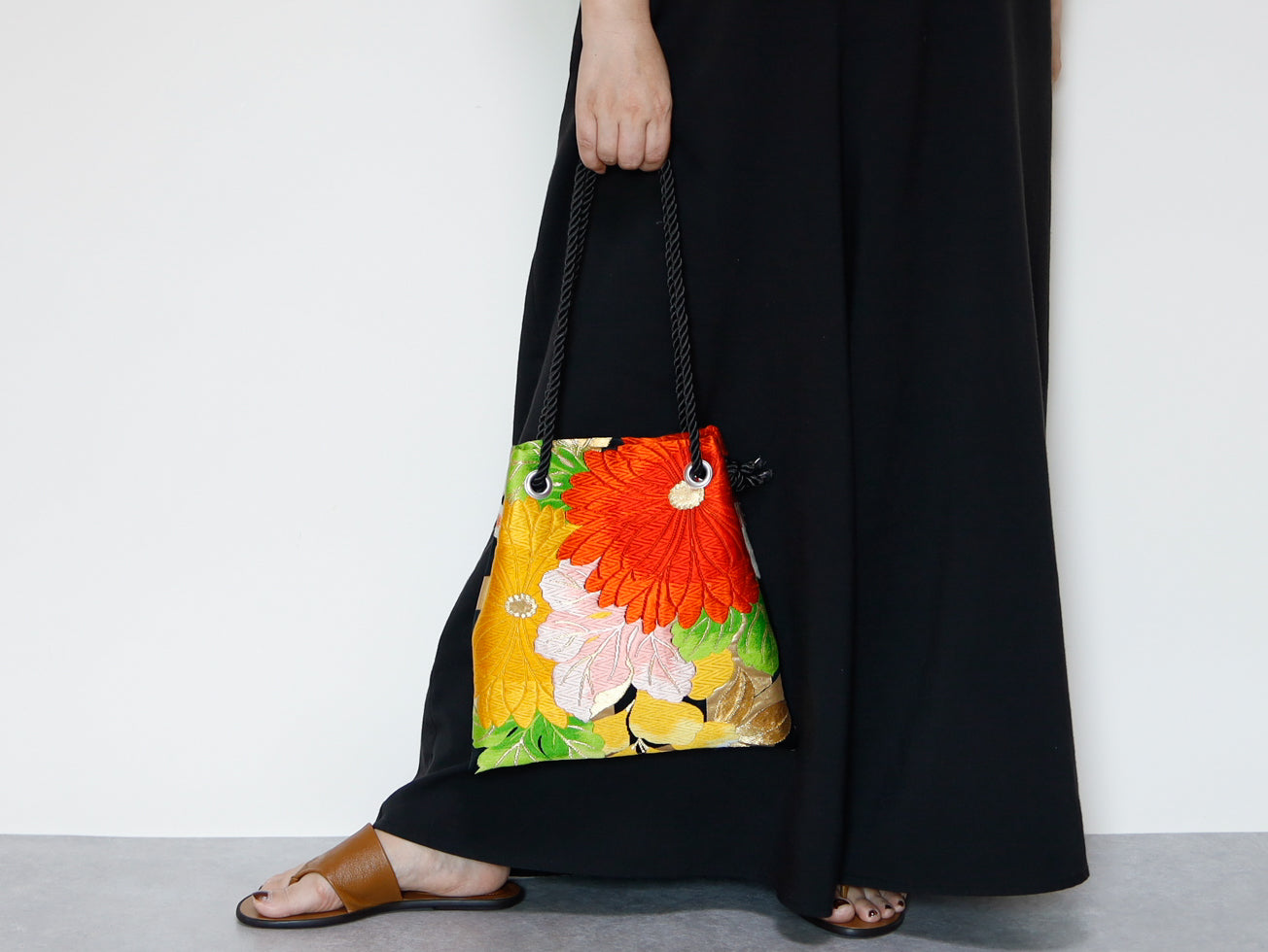 <B06K-031>  FUJIYAMA Bag  -KIMONO BLACK