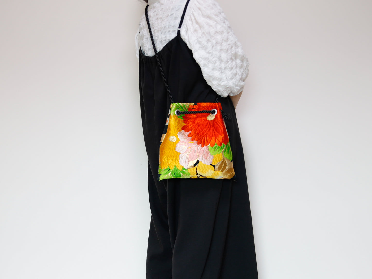 <B06K-031>  FUJIYAMA Bag  -KIMONO BLACK