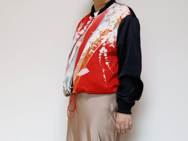 <J17-001> KIMONO BOMBER Jacket