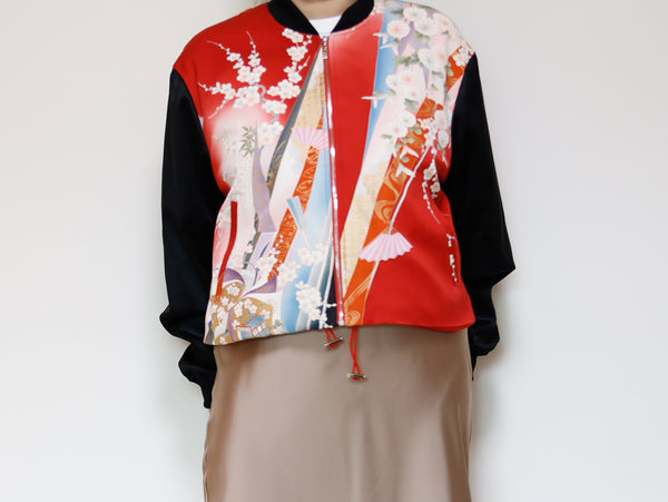 <J17-001> KIMONO BOMBER Jacket