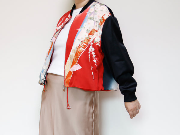 <J17-001> KIMONO BOMBER Jacket