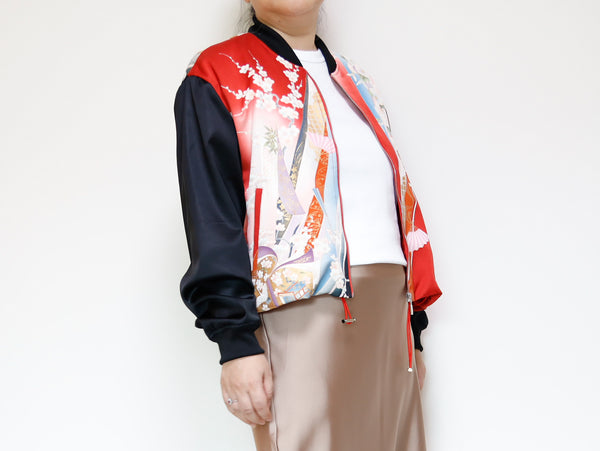 <J17-001> KIMONO BOMBER Jacket