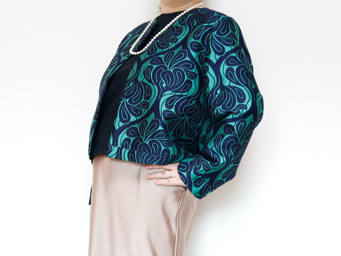 <J15V>  CREW NECK Jacket -COVENT GARDEN