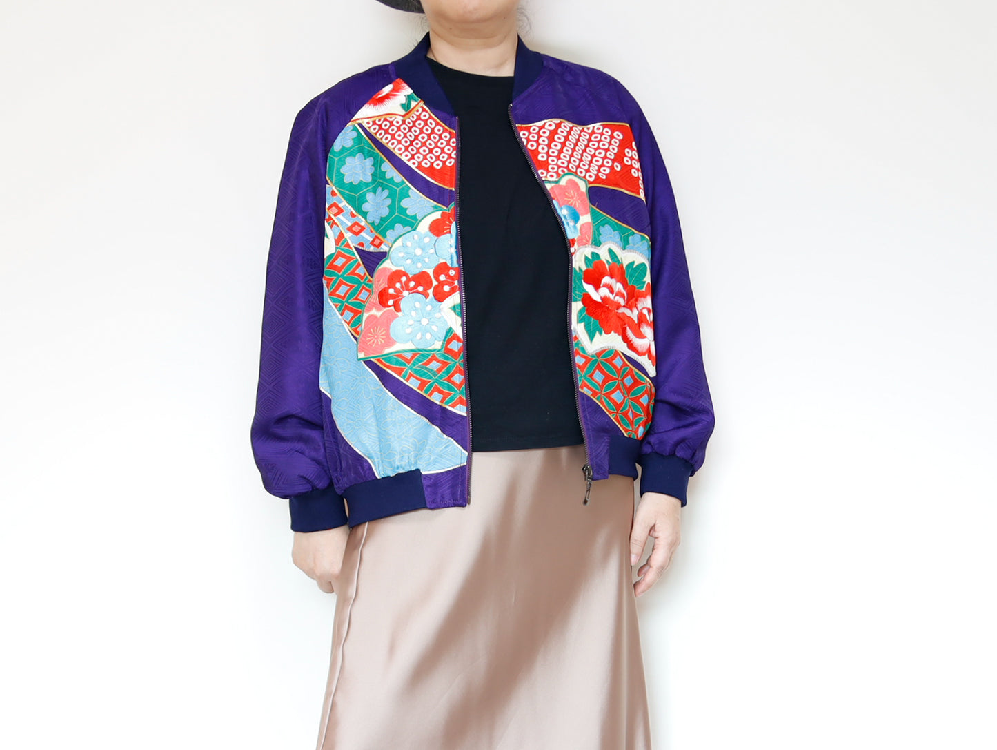 <J09-029> KIMONO BOMBER Jacket  -SIZE M