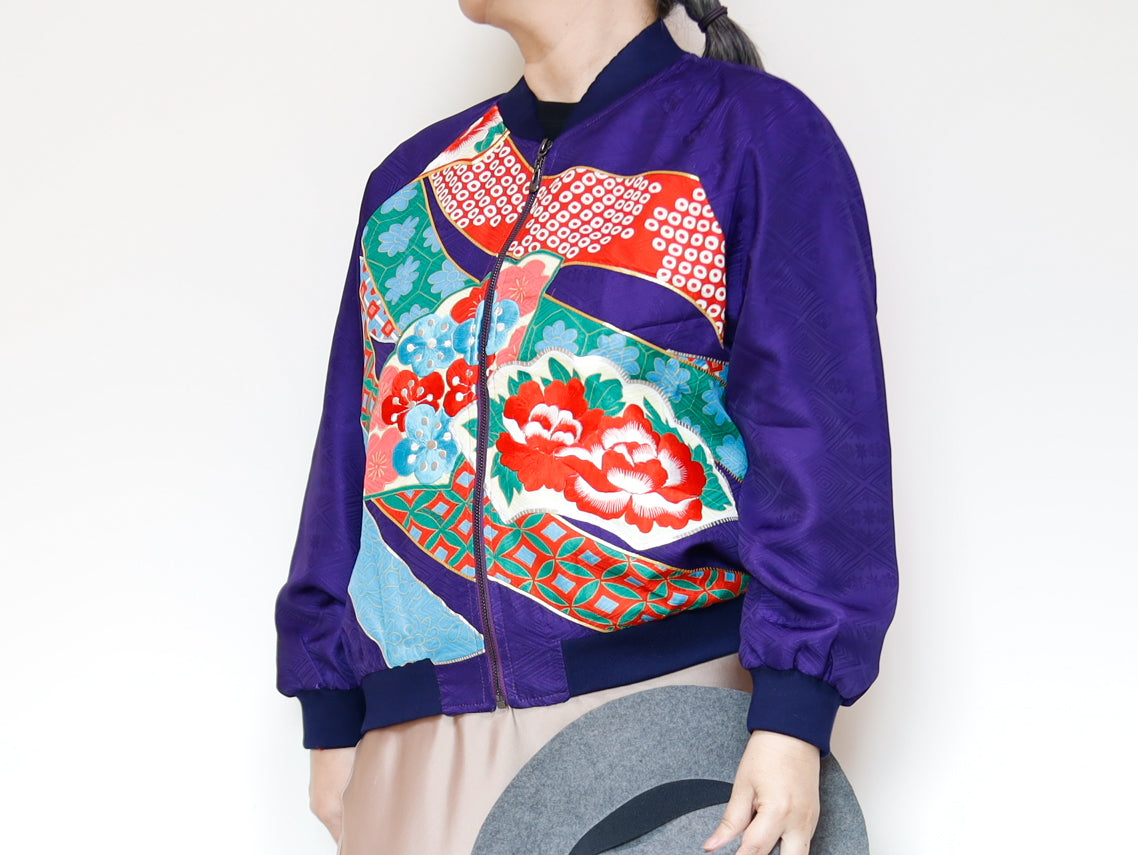<J09-029> KIMONO BOMBER Jacket  -SIZE M