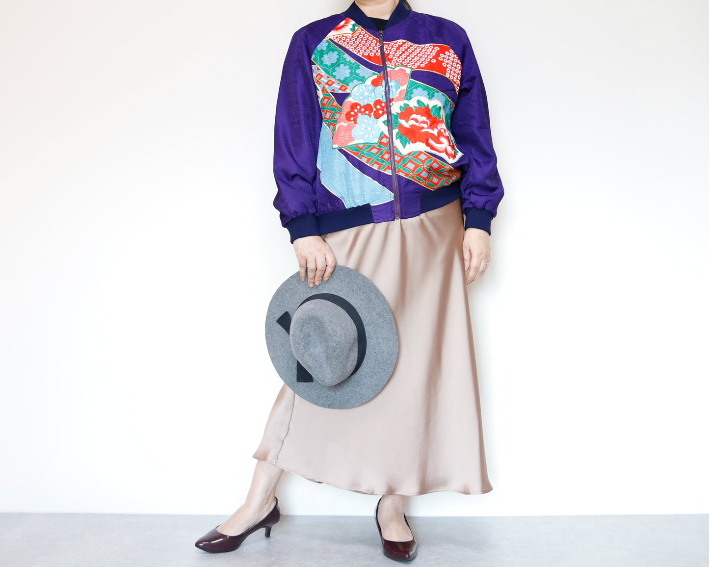 <J09-029> KIMONO BOMBER Jacket  -SIZE M