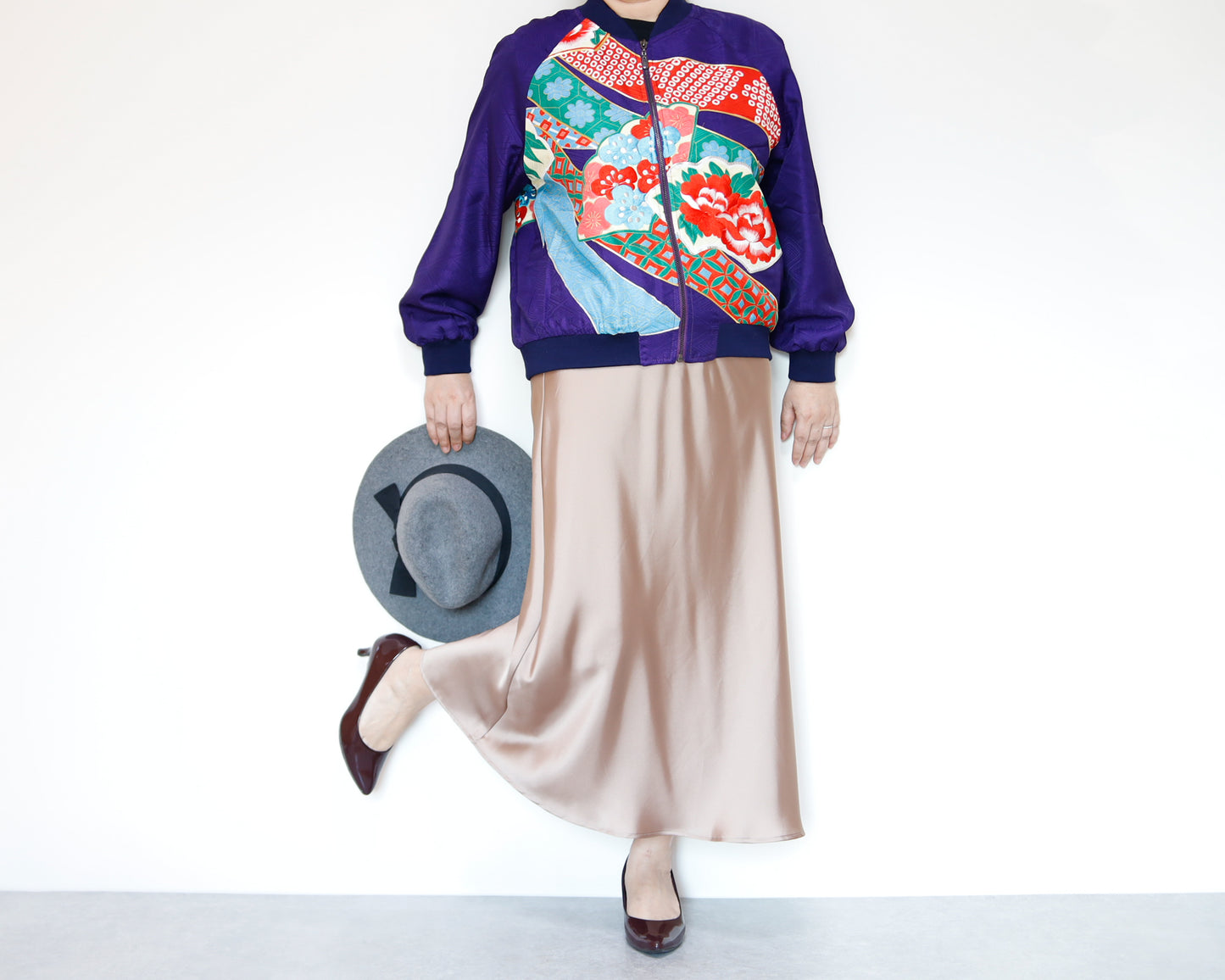 <J09-029> KIMONO BOMBER Jacket  -SIZE M