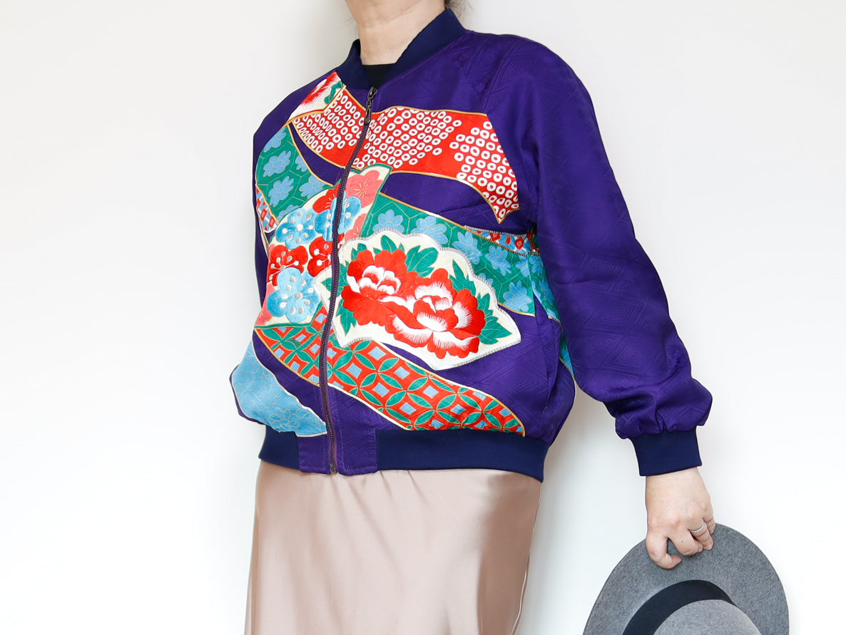 <J09-029> KIMONO BOMBER Jacket  -SIZE M