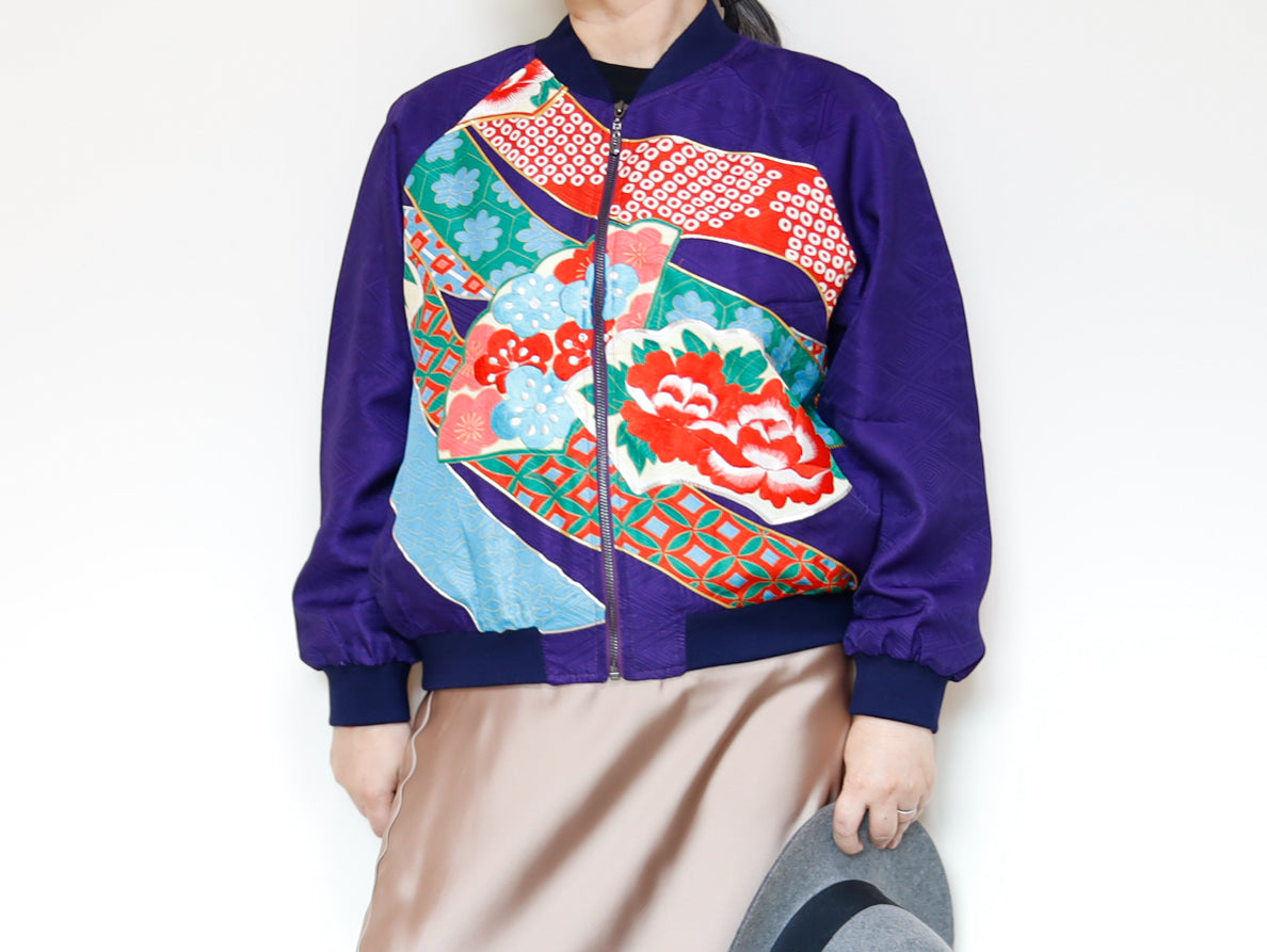 <J09-029> KIMONO BOMBER Jacket  -SIZE M