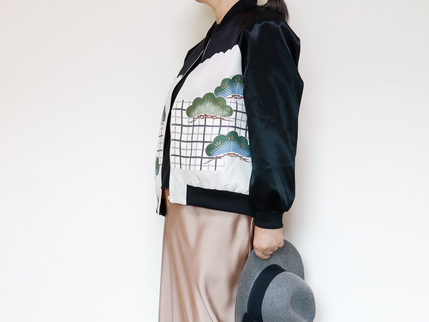 <J09-026> KIMONO BOMBER Jacket  -Lsize
