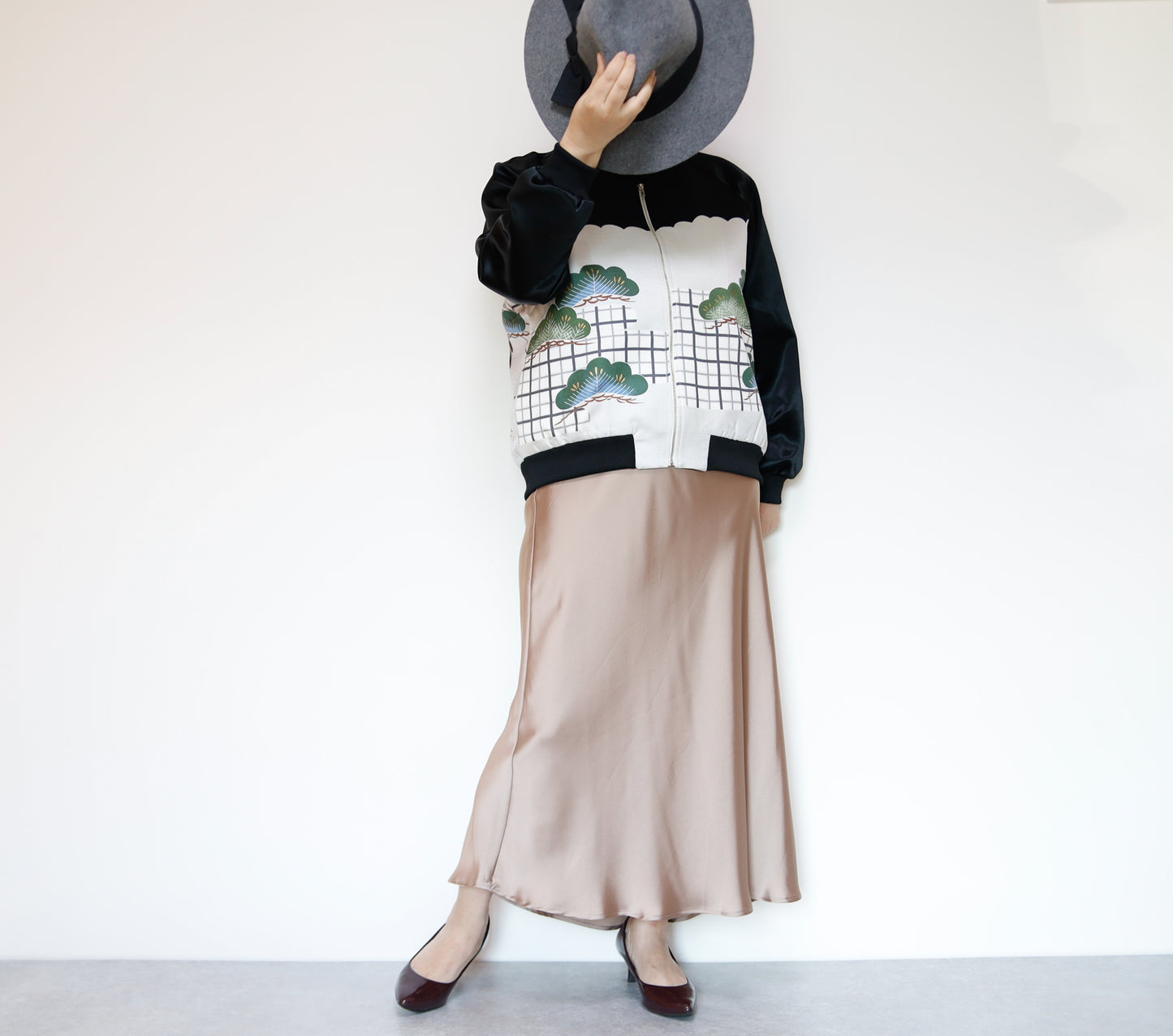 <J09-026> KIMONO BOMBER Jacket  -Lsize