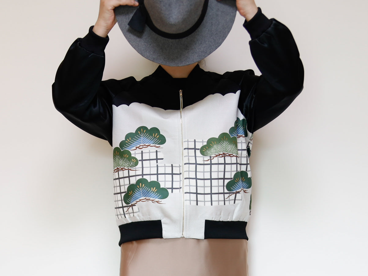 <J09-026> KIMONO BOMBER Jacket  -Lsize