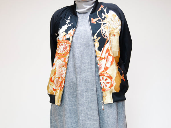 <J09-015> KIMONO BOMBER Jacket