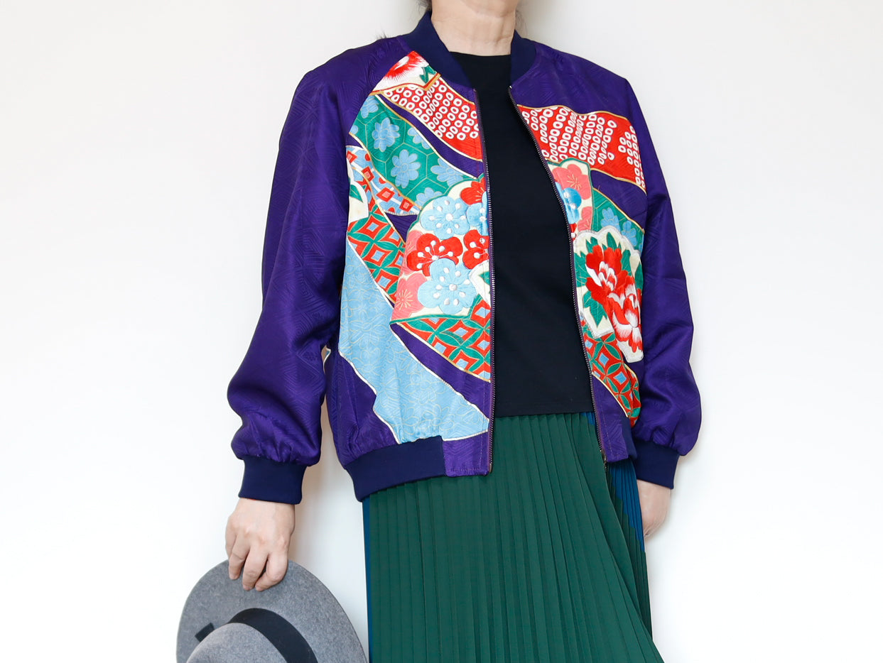 <J09-029> KIMONO BOMBER Jacket  -SIZE M