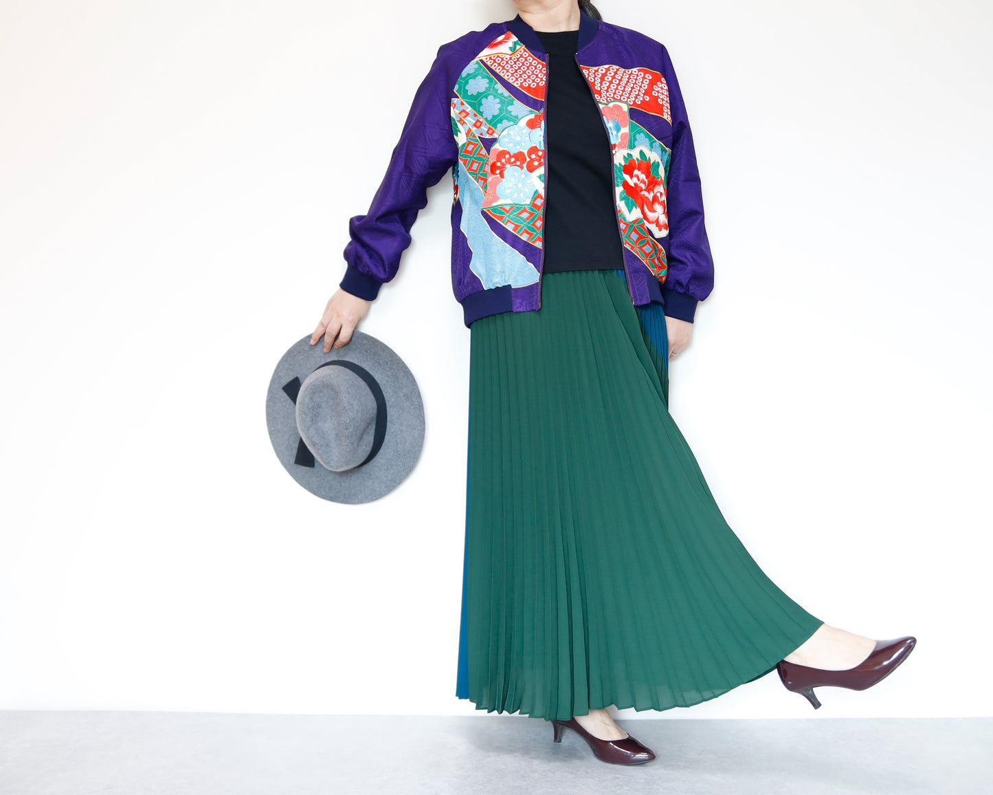 <J09-029> KIMONO BOMBER Jacket  -SIZE M