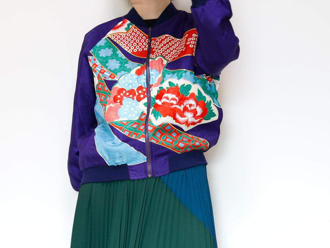 <J09-029> KIMONO BOMBER Jacket  -SIZE M