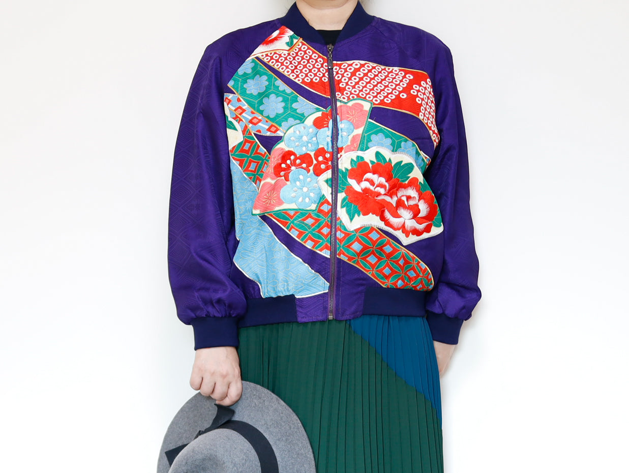 <J09-029> KIMONO BOMBER Jacket  -SIZE M