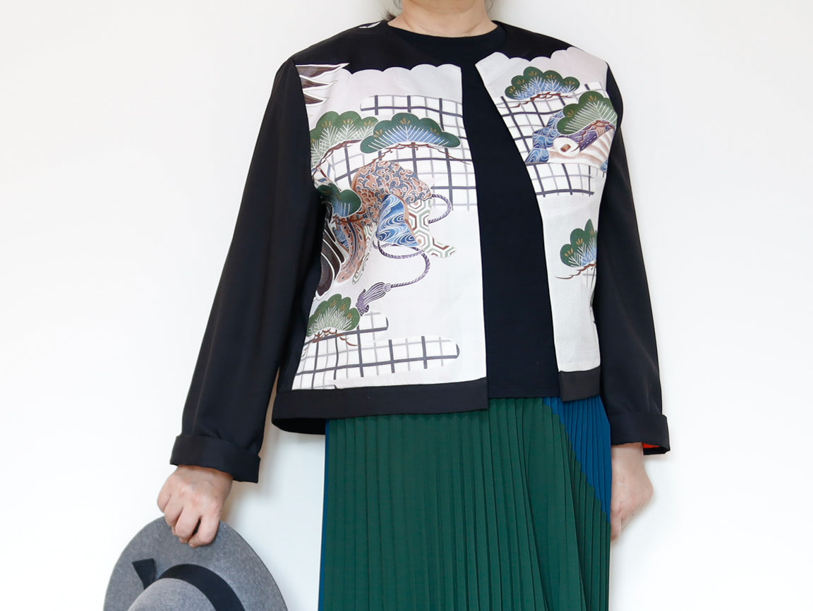 <J15K-031> KIMONO クルーネックジャケット