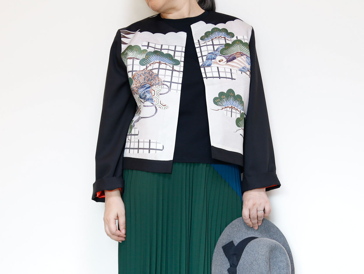 <J15K-031> KIMONO クルーネックジャケット