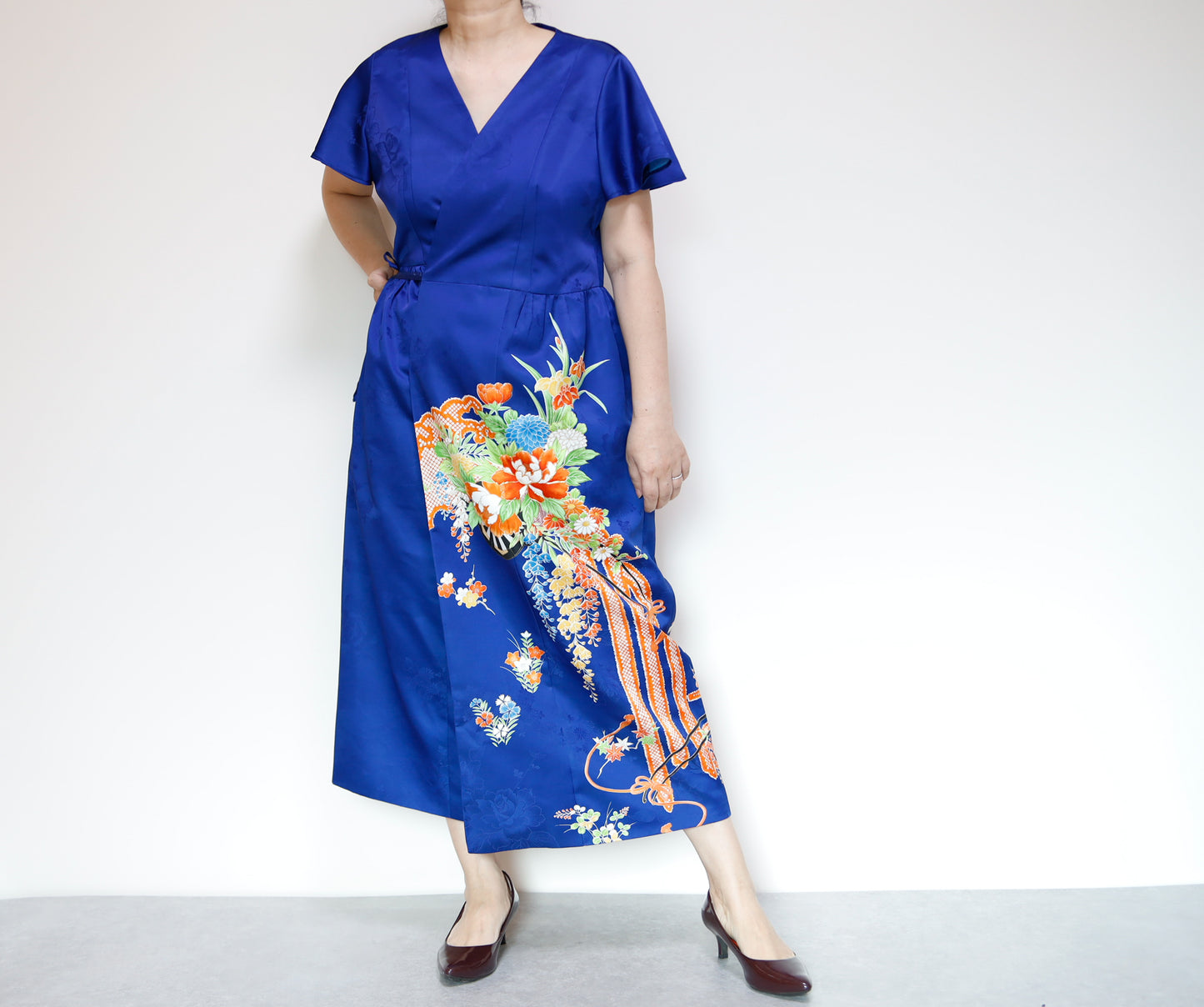 <D28K-004> KIMONO WRAPED Dress'n Coat