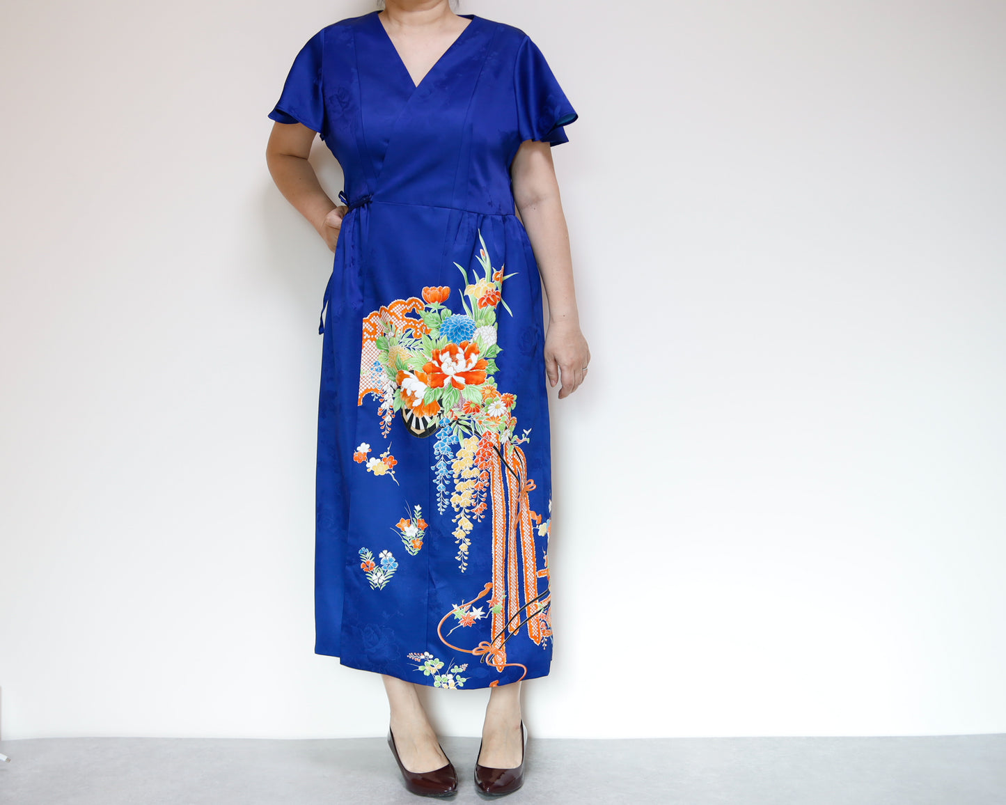 <D28K-004> KIMONO WRAPED Dress'n Coat