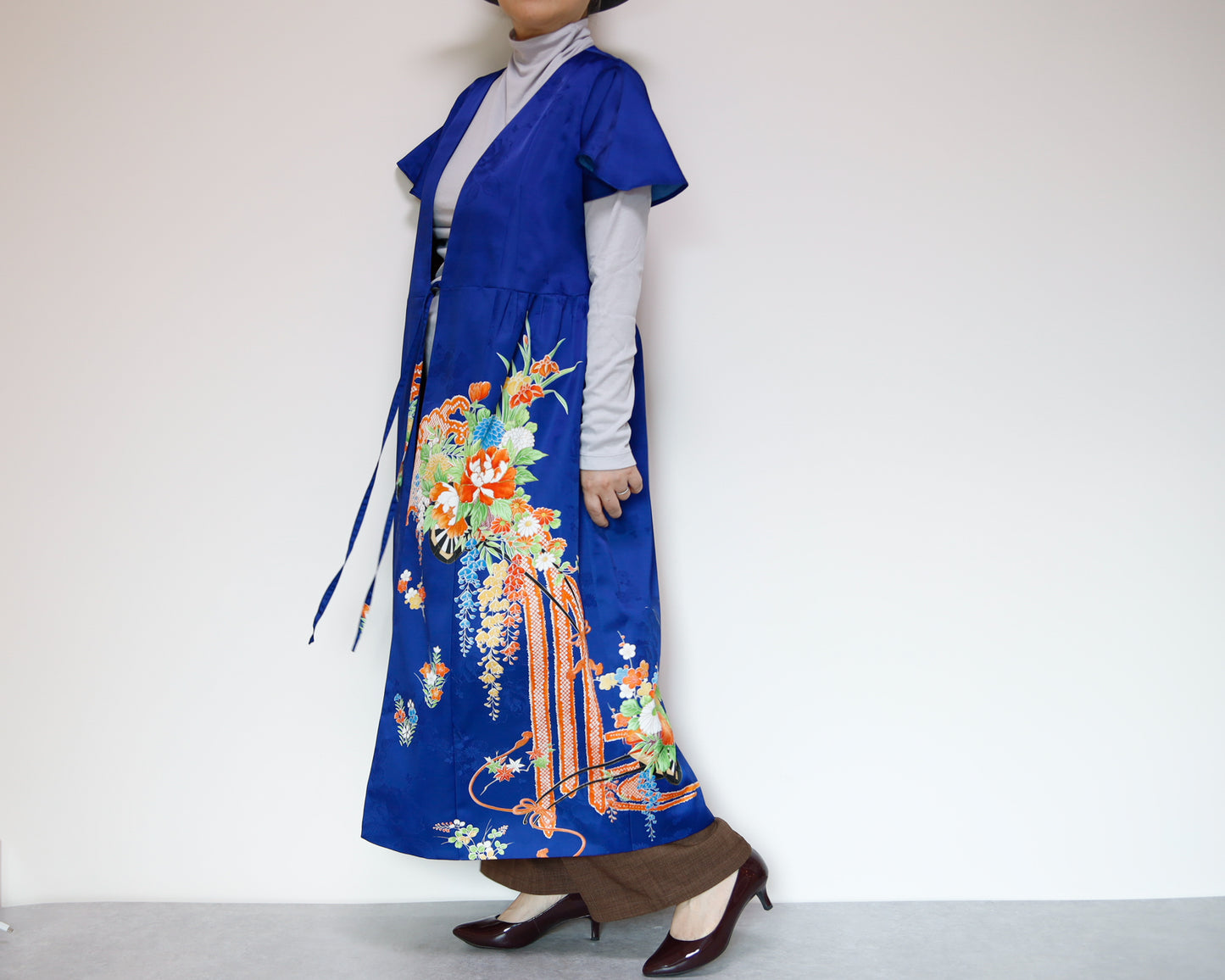 <D28K-004> KIMONO WRAPED Dress'n Coat