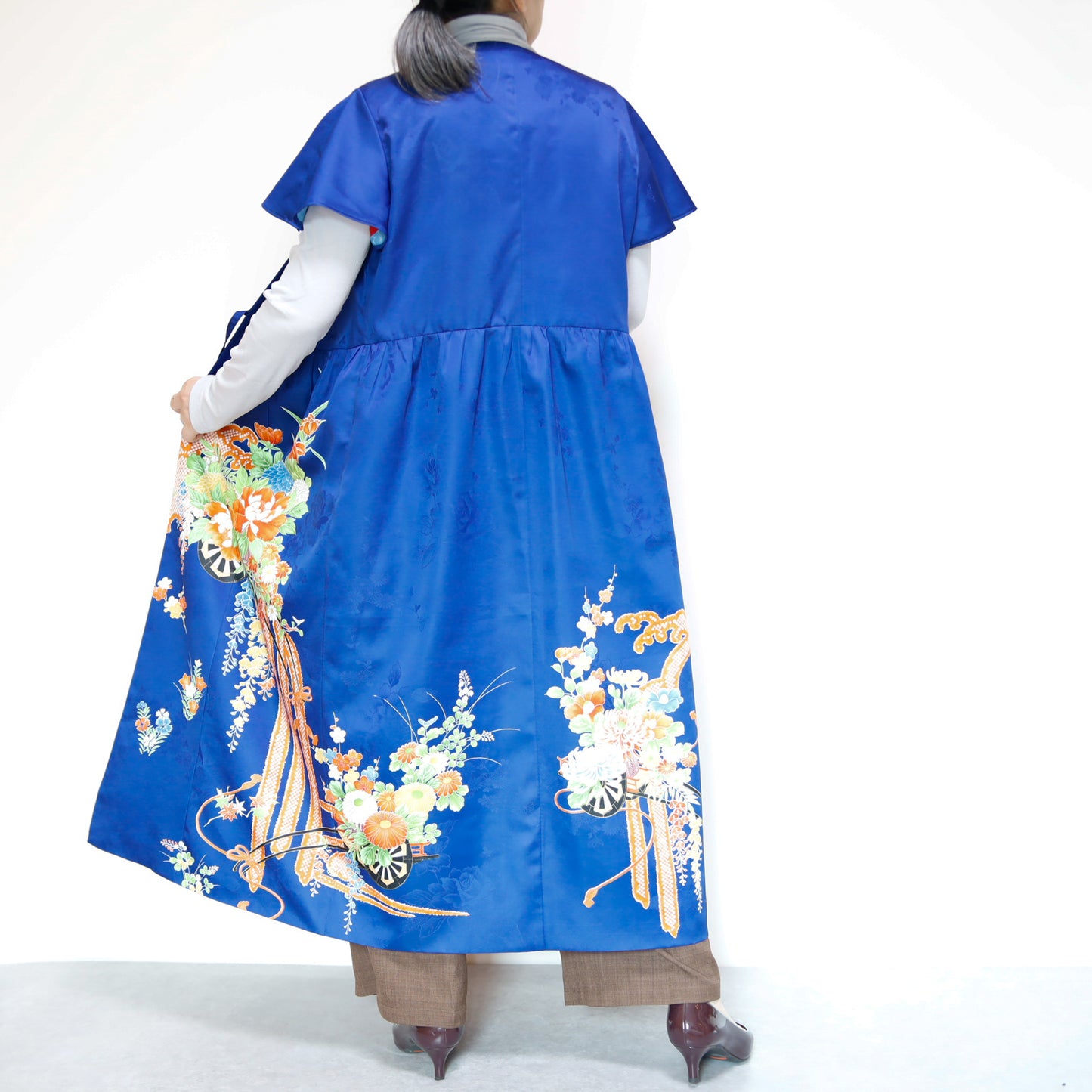 <D28K-004> KIMONO WRAPED Dress'n Coat