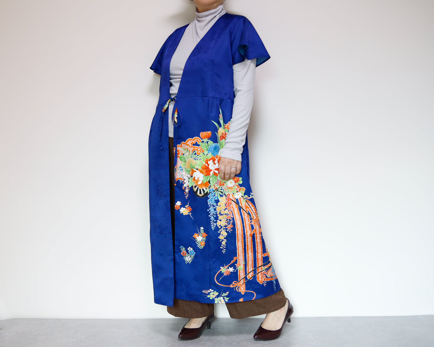 <D28K-004> KIMONO WRAPED Dress'n Coat