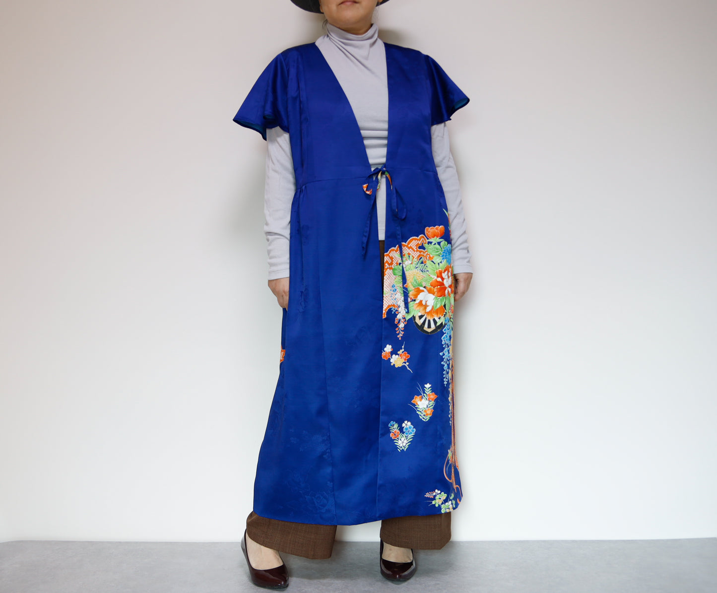 <D28K-004> KIMONO WRAPED Dress'n Coat